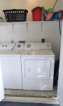 Full size washer and dryer for your convenience.